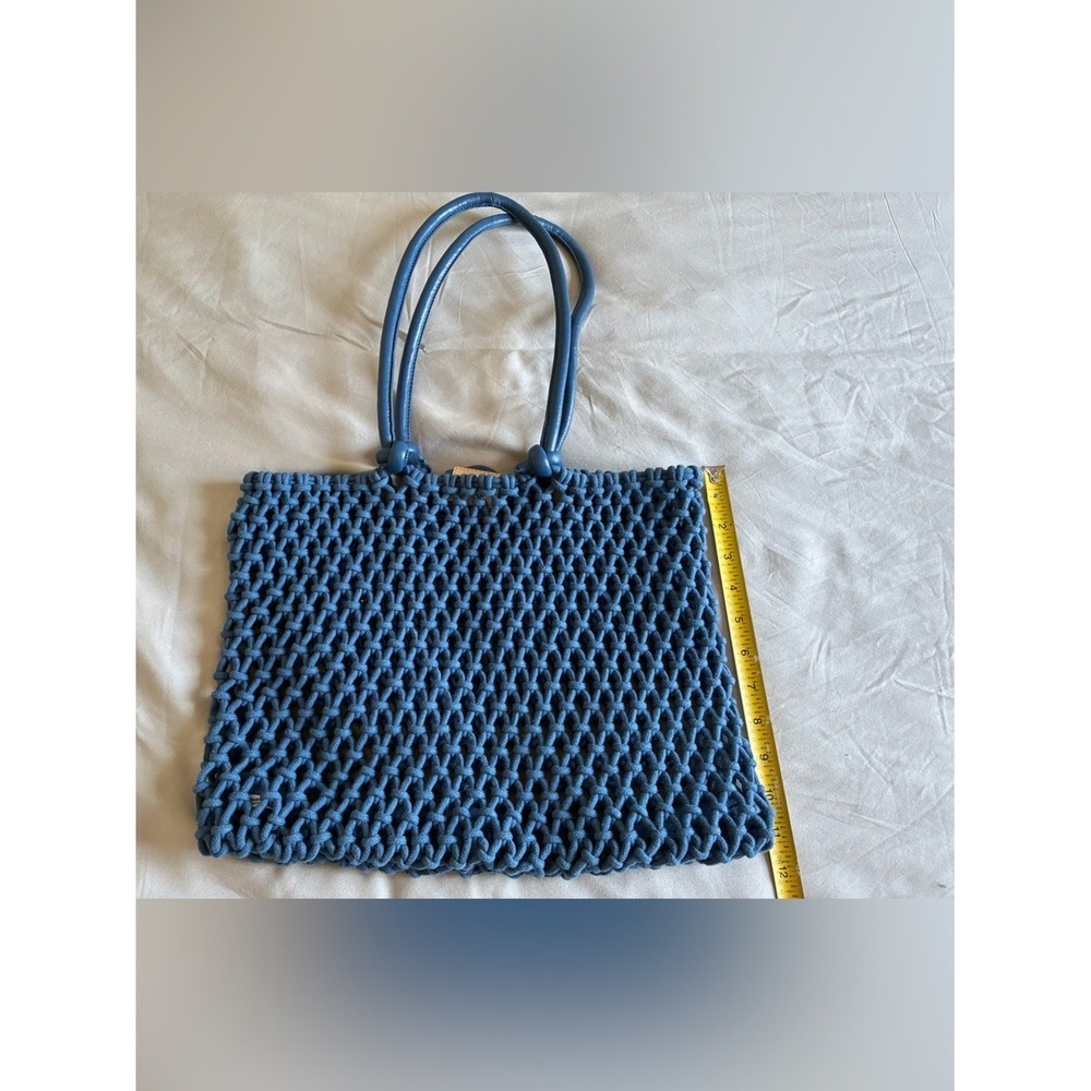 ❤️🔥Clare V. - Blue Knotted Mesh Tote Bag - OS